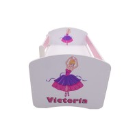 Patut Tineret MyKids Personalizat cu Sertar si Saltea 140x70