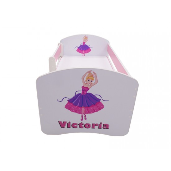 Patut Tineret MyKids Personalizat cu Sertar si Saltea 140x70