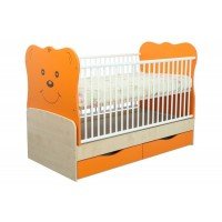 Patut transformabil MyKids Teddy Natur-Orange 4837