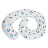 Perna de alaptare multifunctionala MyKids Inimi-Albastru
