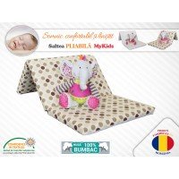 Saltea Pliabila Copii MyKids Spuma Poliuretanica (Burete) Maro