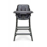 Scaun de masa 4moms Black Grey + Set farfurii si tacamuri Cadou