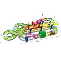 Set de joaca circuit urban cu masinuta