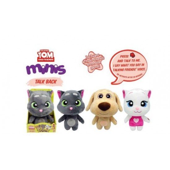 Jucarie interactiva de plus Talking Tom Minis