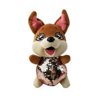 Iepuras de plus cu paiete 20 cm