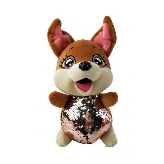 Iepuras de plus cu paiete 20 cm