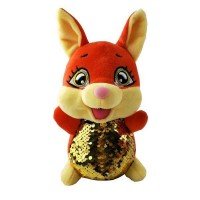 Vulpita de plus cu paiete 20 cm