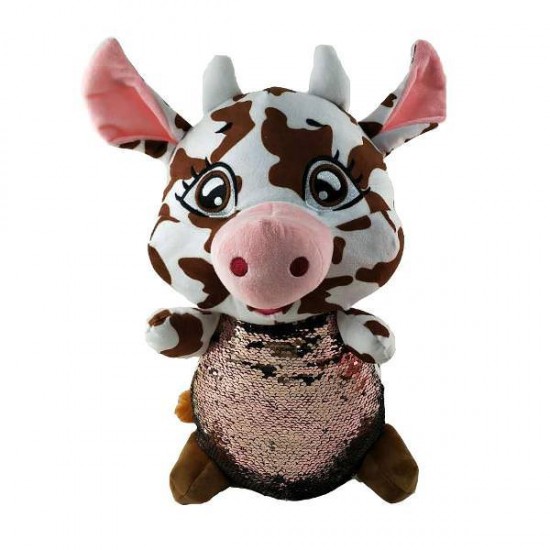 Vacuta de plus cu paiete 40 cm