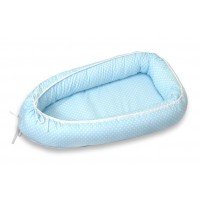 Baby Nest Bear Heart Blue 70 x 45 cm