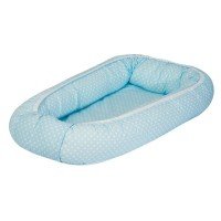 Baby Nest Bear Heart Blue 70 x 45 cm