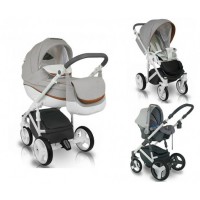 Carucior copii 3 in 1 Bexa Ideal Silver