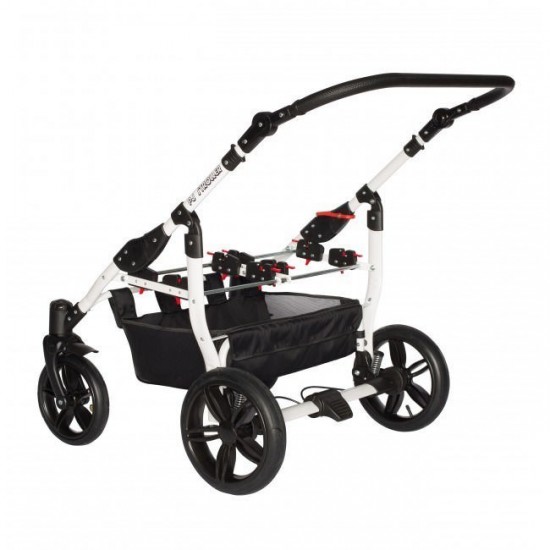 Carucior gemeni PJ Stroller 2 in 1 Flowers