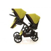 Carucior gemeni PJ Stroller Lux 2 in 1 Khaki