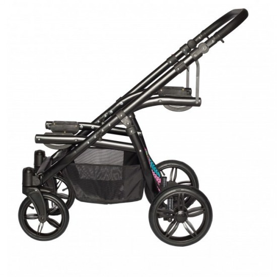 Carucior gemeni PJ Stroller Lux 3 in 1 Khaki