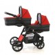 Carucior gemeni PJ Stroller Lux 3 in 1 Red