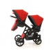 Carucior gemeni PJ Stroller Lux 3 in 1 Red