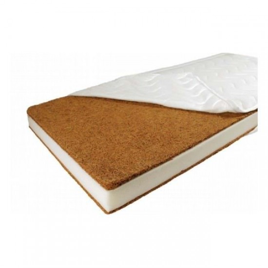 Patut din lemn masiv si laterala culisabila Hippo + Saltea Cocos Comfort