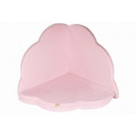 Saltea de joaca din spuma MeowBaby floare catifea roz deschis