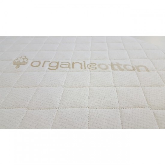Saltea copii Cocos Latex cu husa detasabila Bumbac Organic si lana 140x70x10 cm