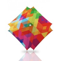 Umbrela universala pentru carucior cu protectie UV Bexa - Cube Multicolour