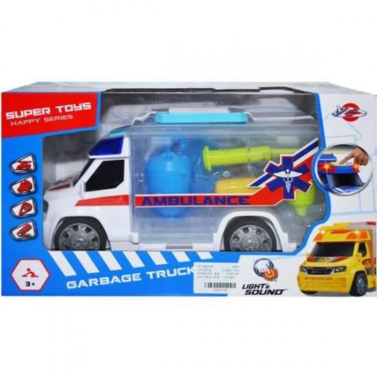 Ambulanta cu accesorii, muzica si lumina