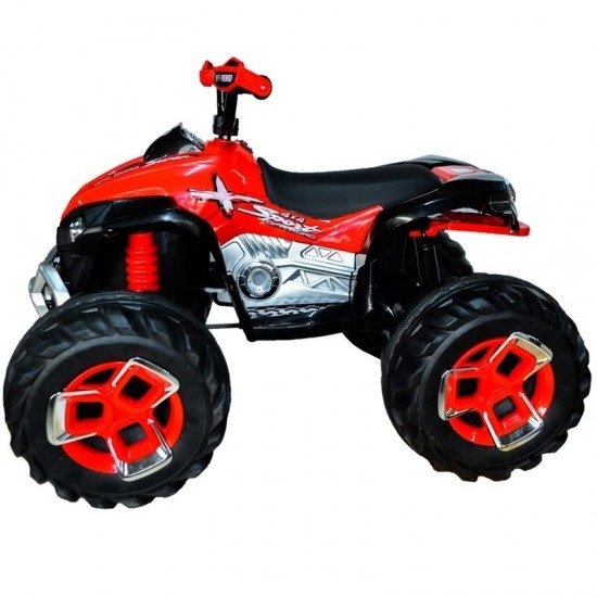 ATV electric cu telecomanda si 2 motoare 12V Off-Road Rosu