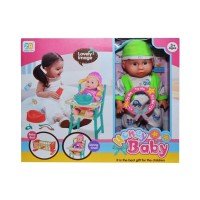 Bebelus cu scaunel si accesorii