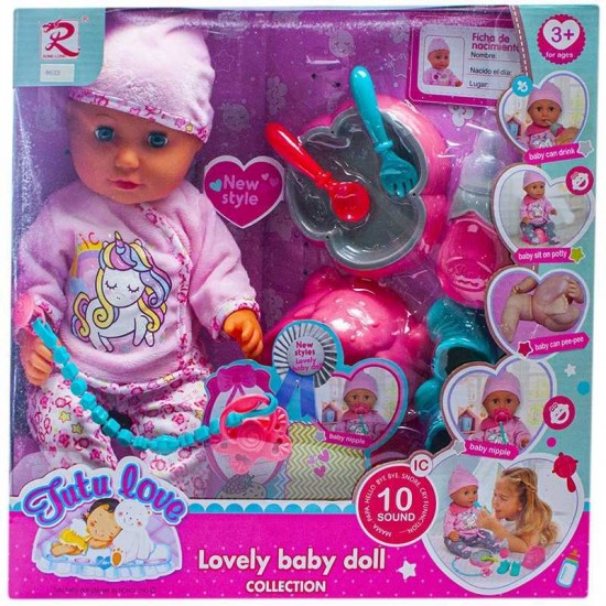 Bebelus cu functii si accesorii Tutu Love Unicorn