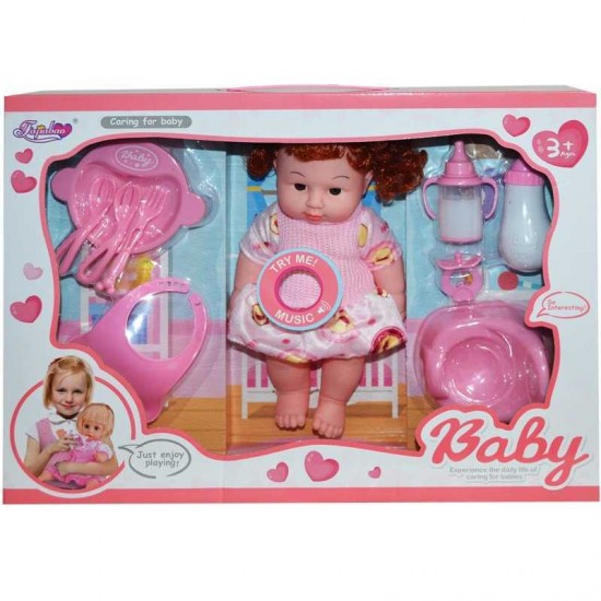 Bebelus muzical cu accesorii - Roz