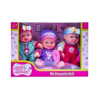 Set 3 bebelusi cu accesorii MayMay