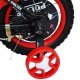 Bicicleta copii 16 inch cu roti ajutatoare si cosulet Police