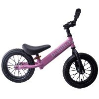 Bicicleta fara pedale din metal cu roti cauciuc - Roz