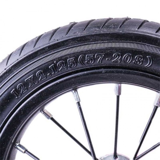 Bicicleta fara pedale din metal cu roti cauciuc - Roz