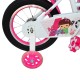 Bicicleta fete Girl cu leduri si muzica 16 inch cu cadru alb