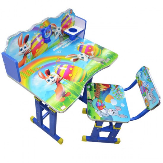 Birou pentru copii reglabil din lemn si metal