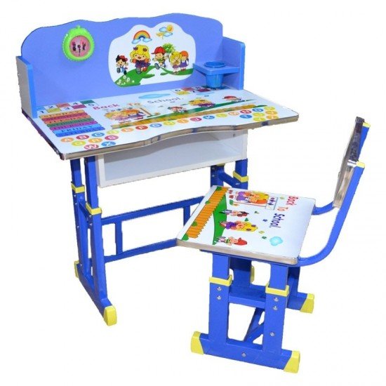 Birou copii cu scaunel Back to School Albastru