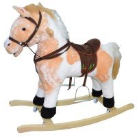 Calut balansoar mediu lemn si plus cu rotile