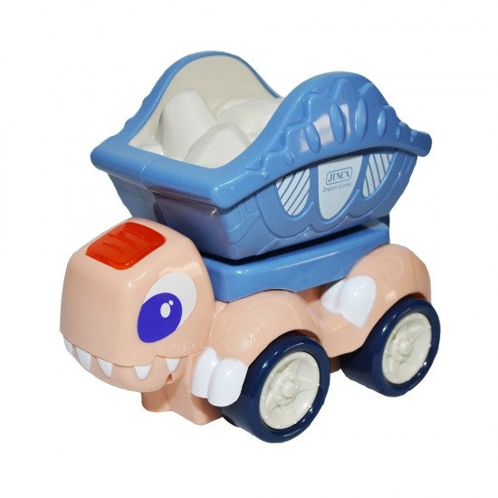 Jucarie bebelusi camion dinozaur cu lumini si muzica