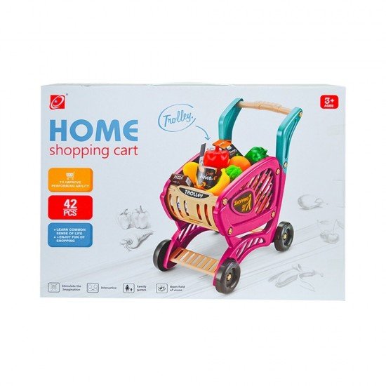 Carucior cumparaturi cu accesorii 42 piese