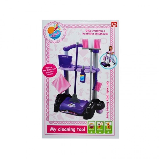 Set carucior curatenie cu accesorii