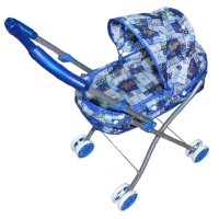 Carucior landou pentru papusi Albastru