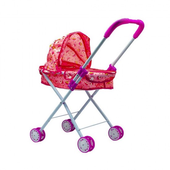 Carucior pentru papusi landou cu cadru metal