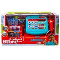 Jucarie casa de marcat cu accesorii Intelligent Store Blue