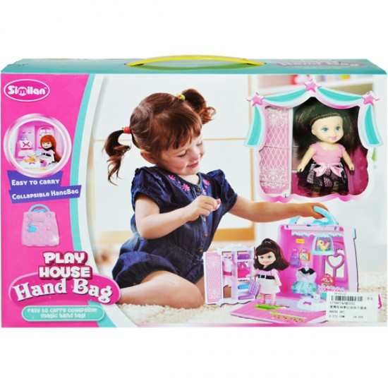 Casuta de papusi transformabila Handbag Play House