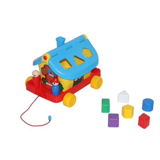 Casuta cu forme si roti Polesie