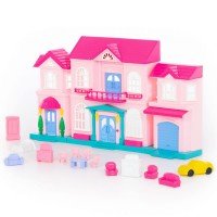 Casuta papusi Sophie cu masina si mobilier Polesie
