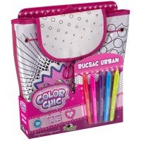 Set creativ de colorat Rucsac Urban cu paiete reversibile