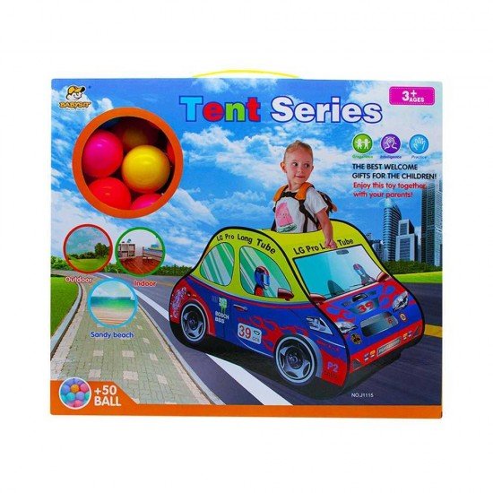 Cort de joaca masina de politie cu 50 mingi