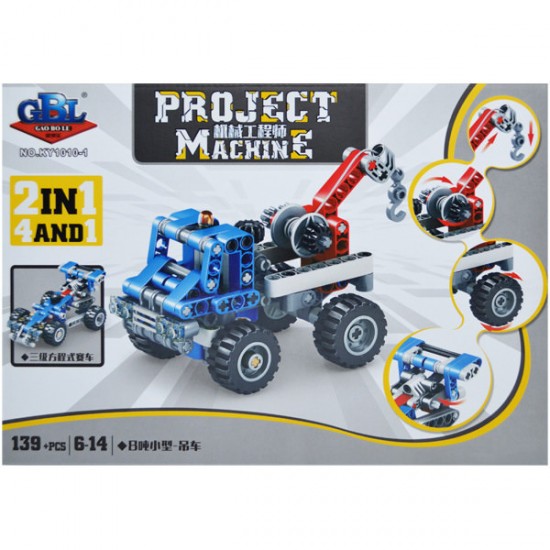 Cuburi constructii Vehicule 139 piese