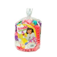 Cuburi constructii Maxi 80 piese pentru fetite